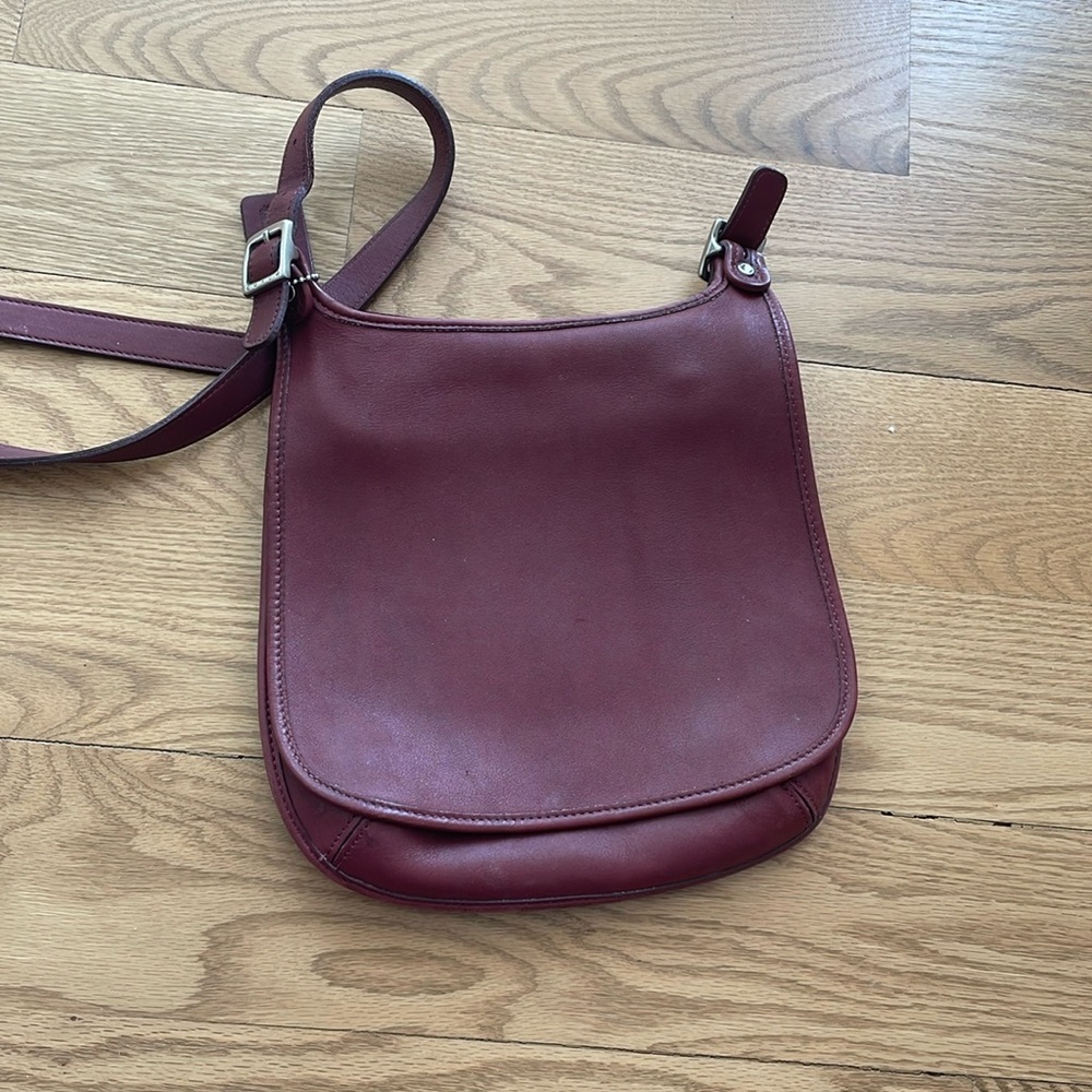 Vintage Coach Red Leather Women's Bag (DOD-9135)